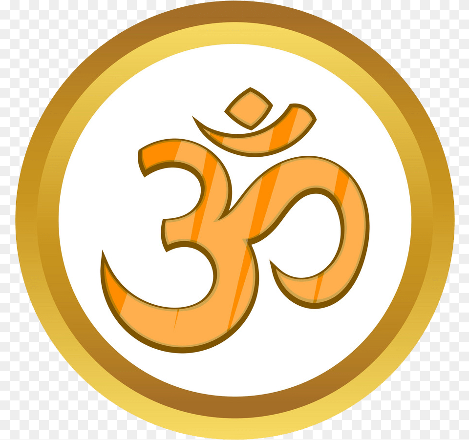 Om Logo Hd Cartoon Hindu Symbol, Text Free Png Download