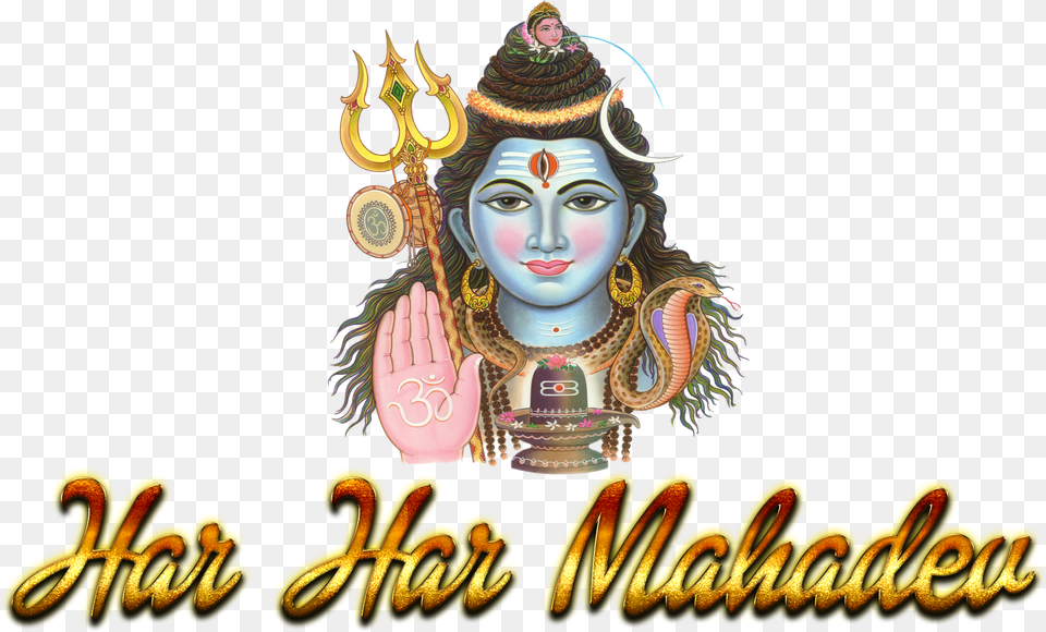 Om Namah Shivay, Art, Face, Head, Person Png Image