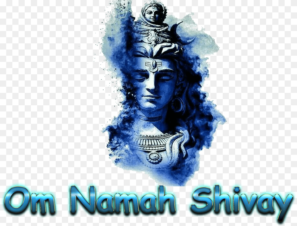 Om Namah Shivay Lord Shiva Oil Painting, Adult, Person, Woman, Female Free Transparent Png
