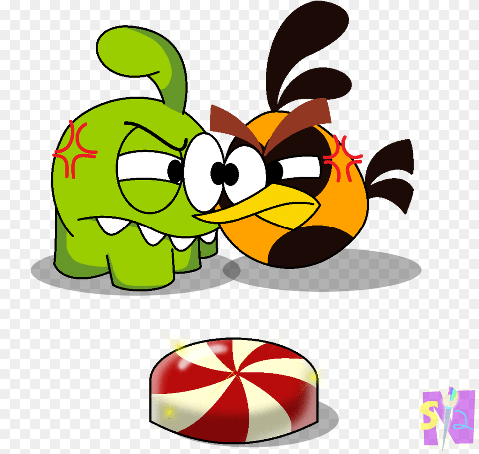 Om Nom Angry Birds, Art, Graphics Free Png Download