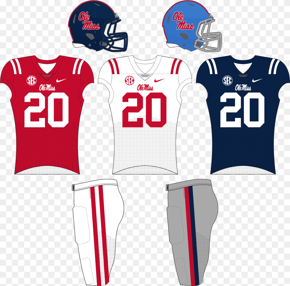Om Pre 2017 Unis Ole Miss Baby Blue Football Jersey, Clothing, Helmet, Shirt, Person Free Transparent Png