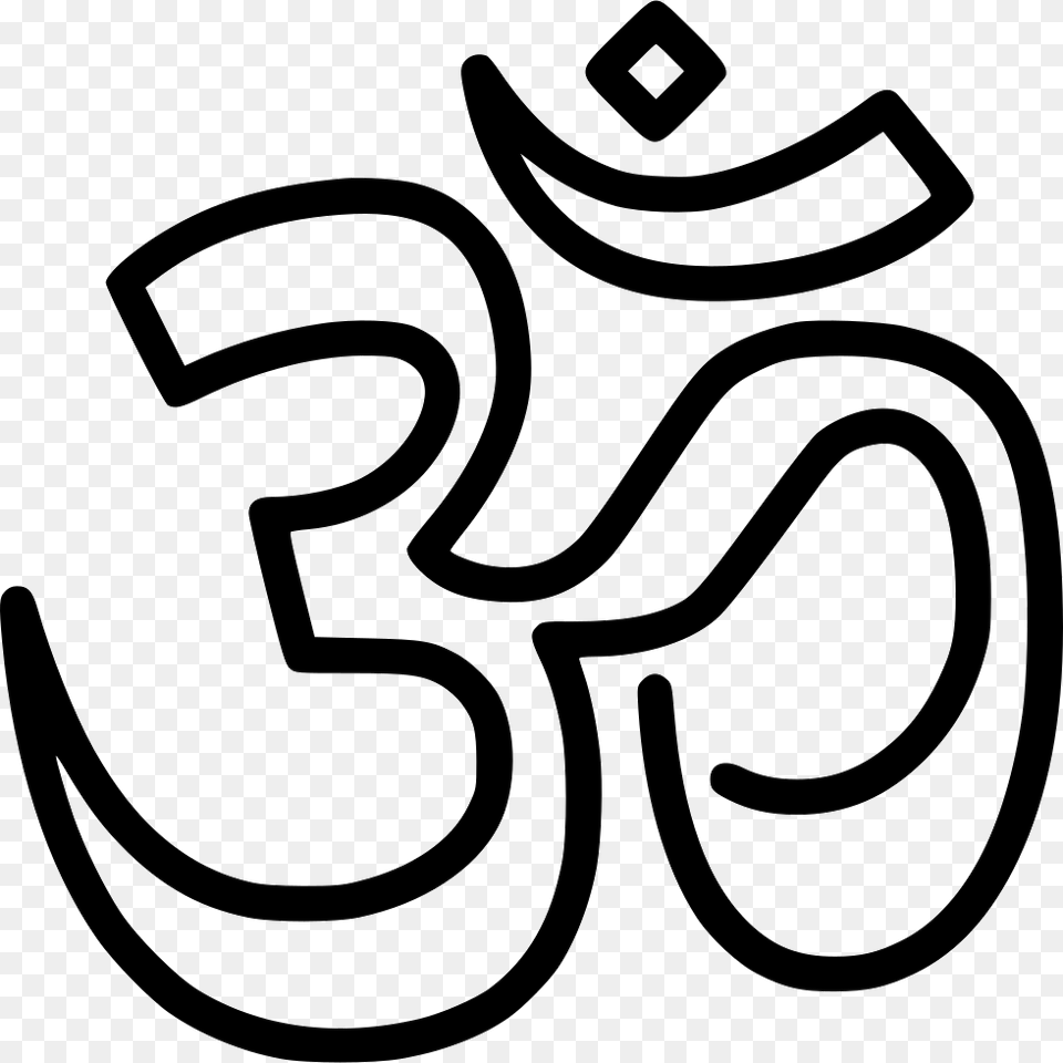 Om Simbol Om Icon, Smoke Pipe, Symbol, Text, Stencil Png Image