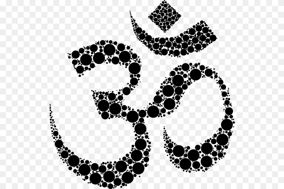Om Symbol Sacred Spiritual Religion Yoga Hinduism Hindu Symbol For Strength, Gray Free Png Download