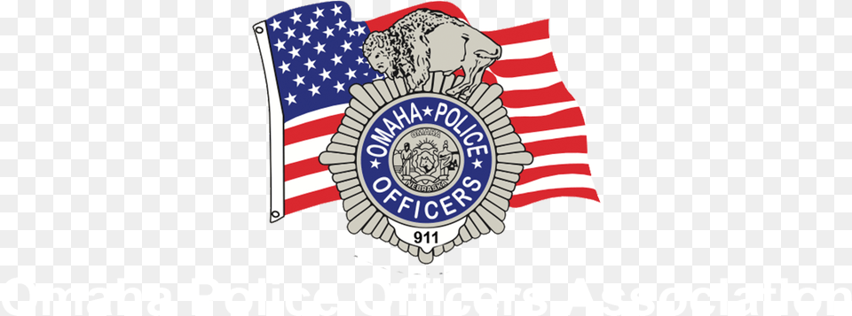 Omaha Police Officers Association Logo Emblem, Badge, Symbol, American Flag, Flag Free Transparent Png