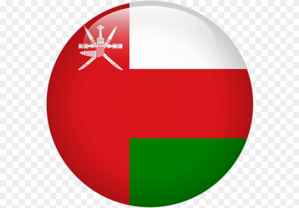 Oman Flag, Sphere, Disk Free Png Download