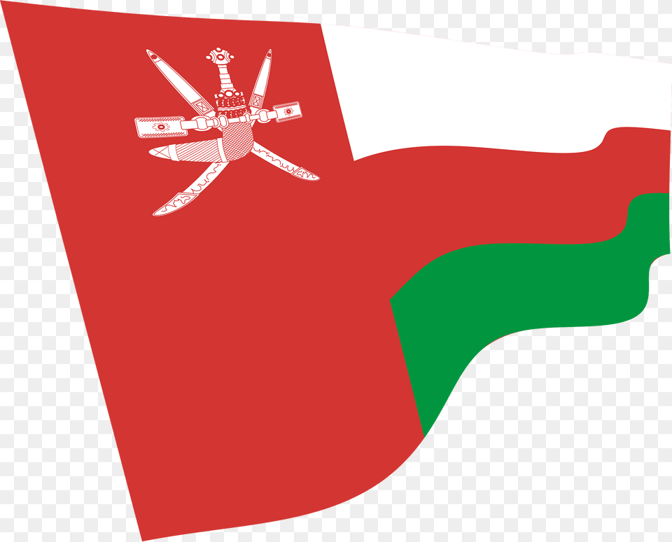 Oman Wavy Flag Clipart, Clothing, Gift, Hosiery, Festival Png