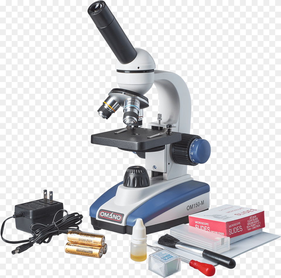 Omano Om Premium Monocular Compound Led Student Microscope Omano Om150 M Xsp2 Led 40x 400x Student Compound Microscope Png Image