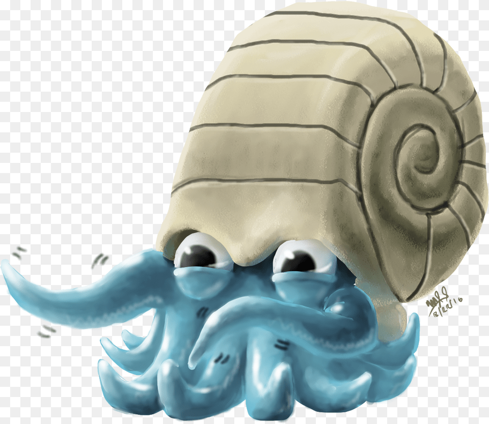 Omanyte Used Tickle By Yggdrassal, Animal, Baby, Person Png Image