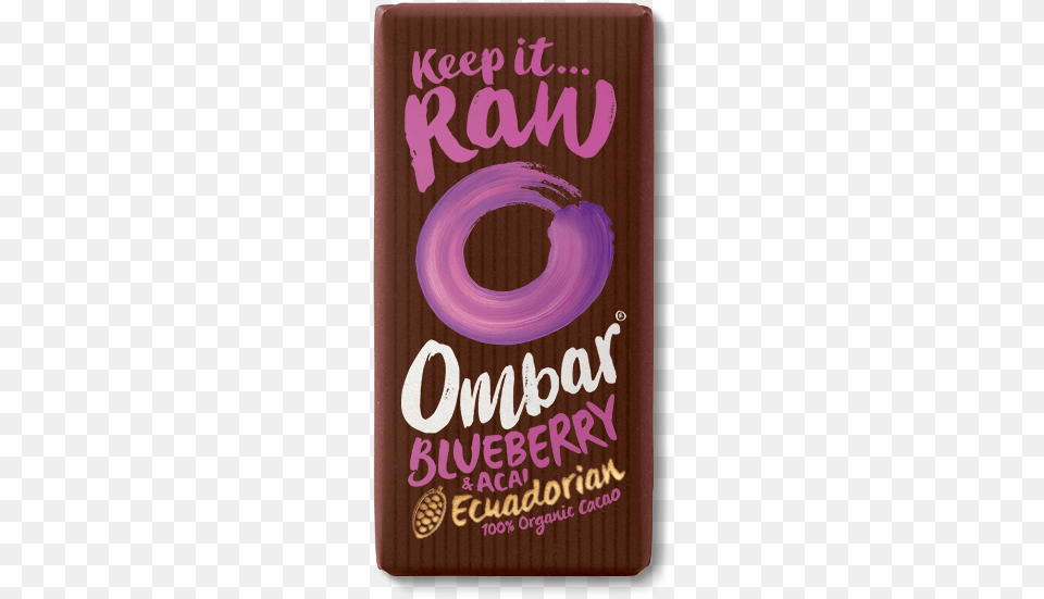 Ombar Blueberry Amp Acai Ombar 90 Raw Cacao Raw Chocolate Organic, Book, Publication, Novel, Food Png Image