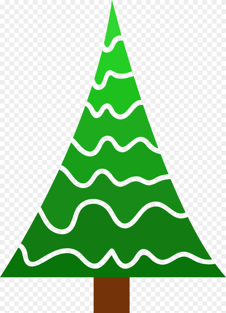 Ombre Of Green Pine Tree Clipart, Triangle, Christmas, Christmas Decorations, Festival Free Transparent Png
