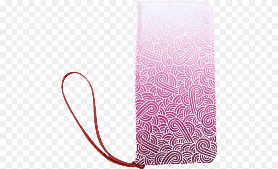 Ombre Pink And White Swirls Doodles Women S Clutch Pattern, Accessories, Home Decor, Bag Png Image