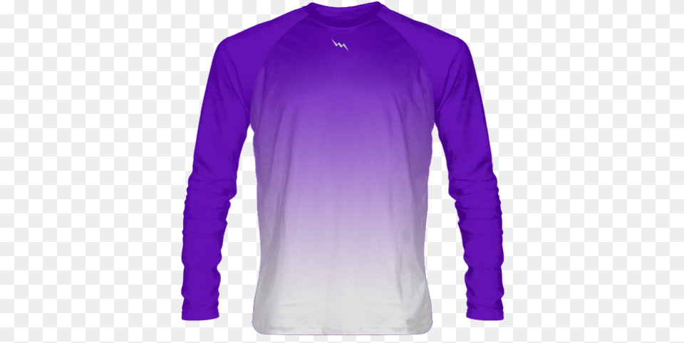 Ombre Purple Long Sleeve Shirts Long Sleeve Purple Shirts, Clothing, Long Sleeve, Shirt Free Png Download