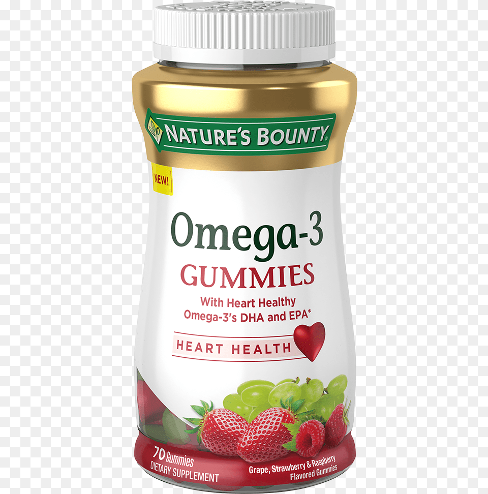 Omega 3 Gummies D3 Gummies Nature39s Bounty, Berry, Produce, Plant, Fruit Png
