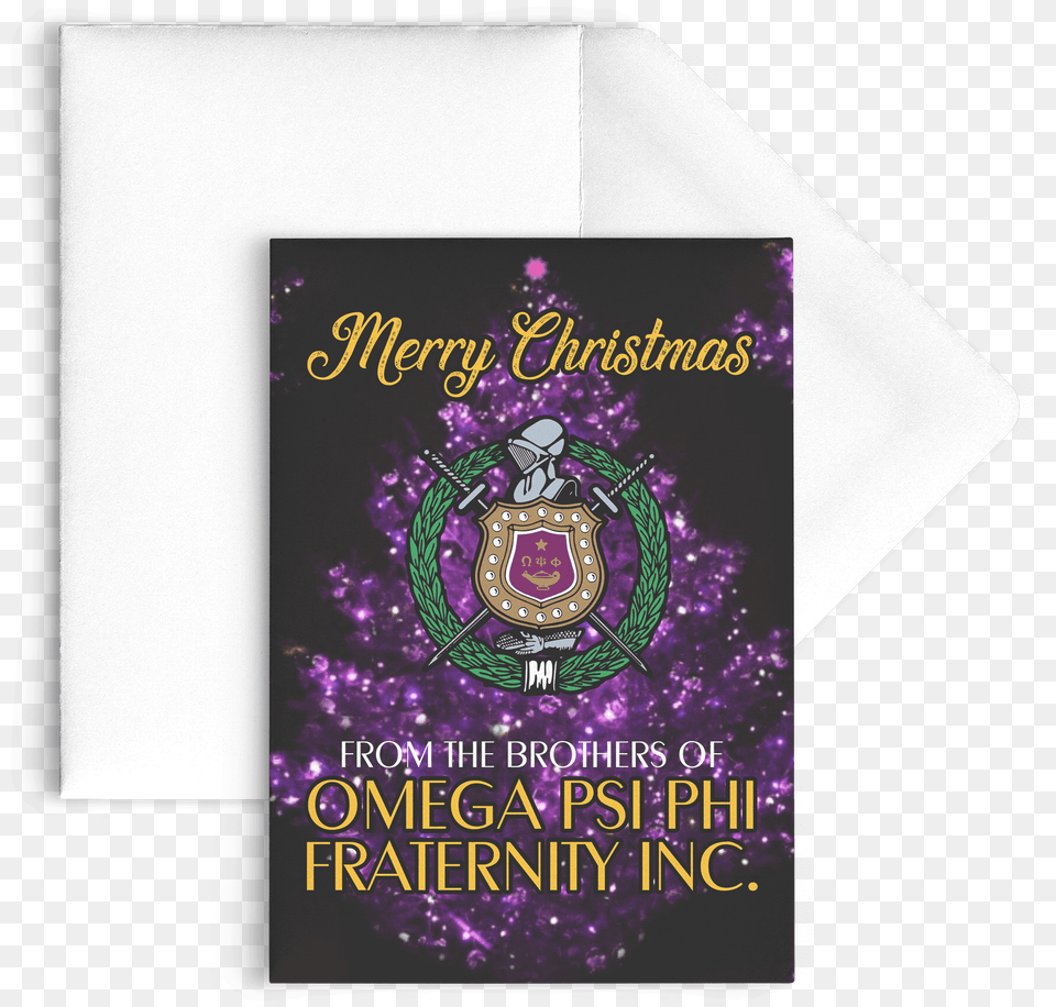 Omega Psi Phi Christmas Card Natural, Advertisement, Poster, Text, Publication Free Png