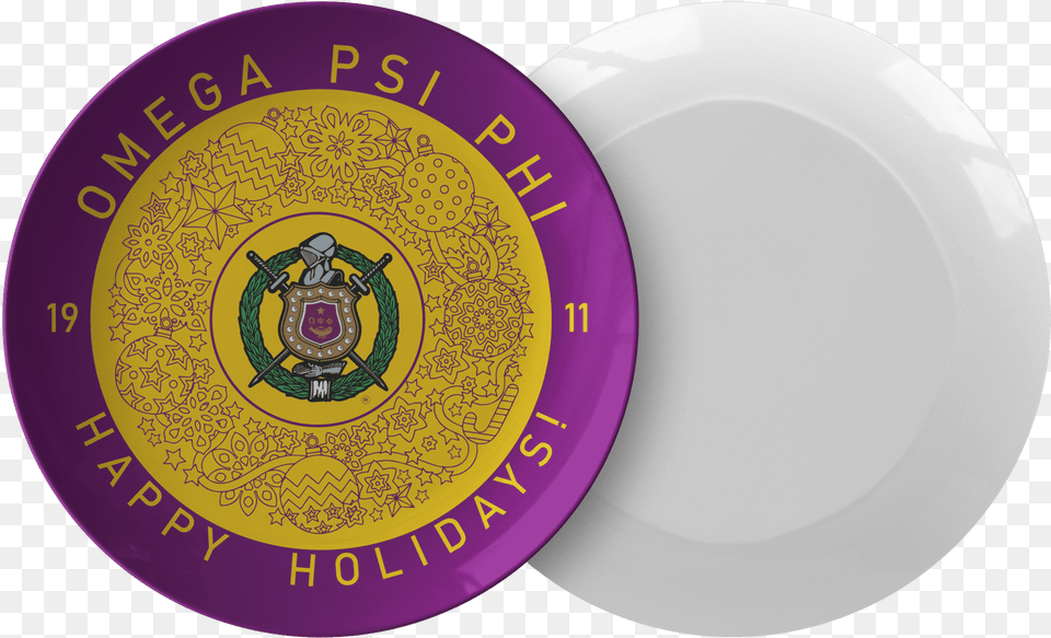 Omega Psi Phi Christmas Plate Christmas Day, Frisbee, Toy, Person, Head Free Png Download