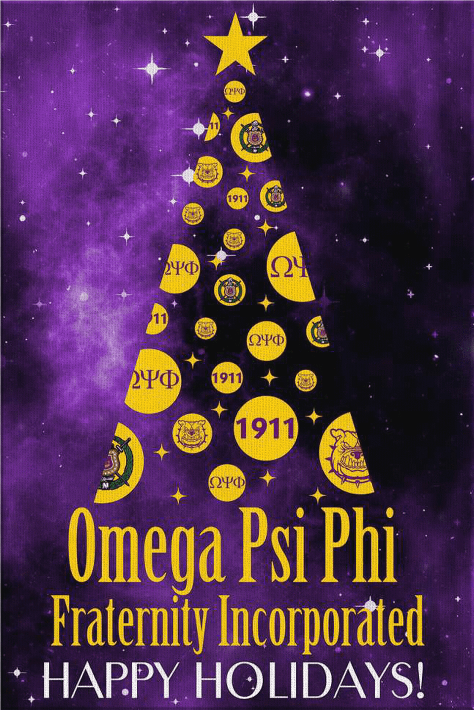 Omega Psi Phi Christmas Wall Canvas Phi Beta Sigma Christmas, Book, Publication, Advertisement, Poster Free Transparent Png