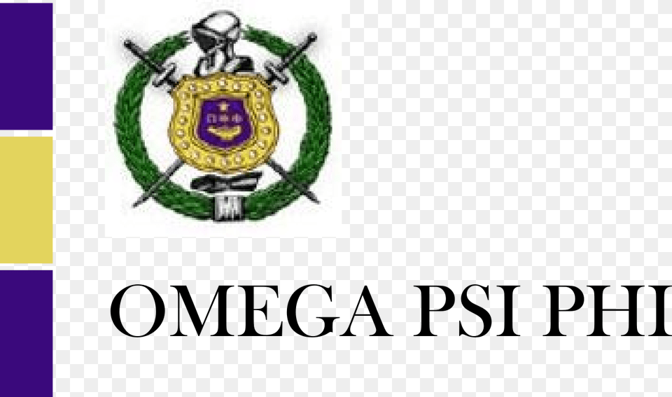 Omega Psi Phi Fraternity Omega Psi Phi Crest, Badge, Logo, Symbol, Ammunition Free Png