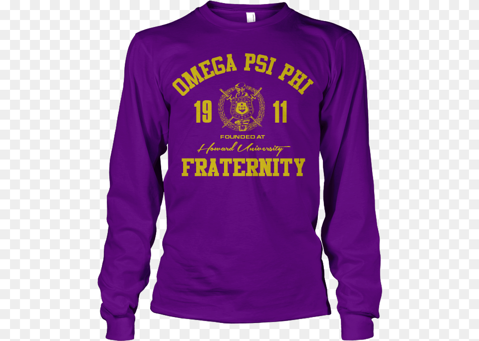 Omega Psi Phi Roots Long Sleeve T Shirt, Clothing, Long Sleeve, Knitwear, Sweater Png Image
