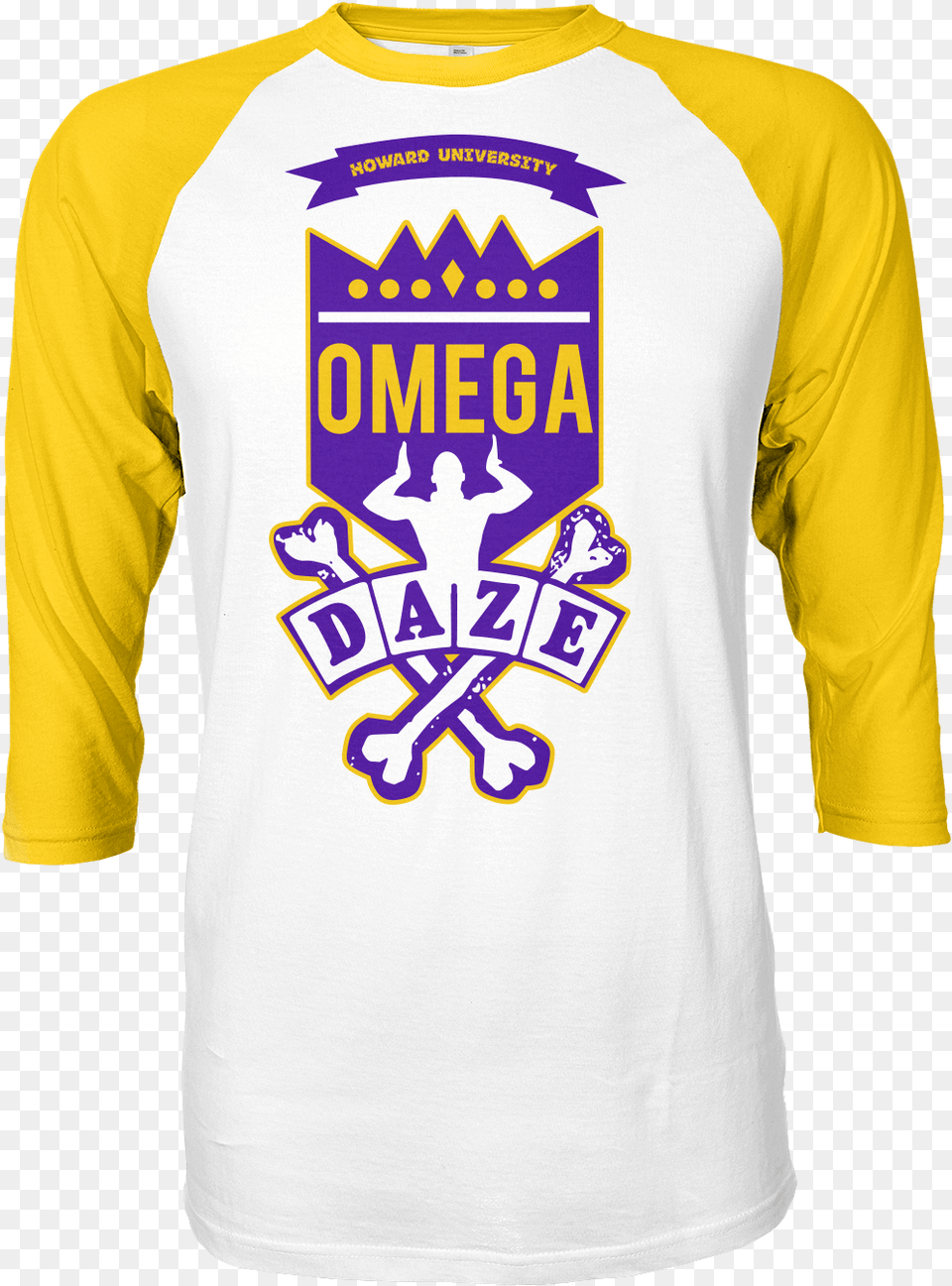 Omega Psi Phi School Daze Raglan Black Greek Apparel Alpha Phi Alpha Shirt, Clothing, Long Sleeve, Sleeve, T-shirt Free Transparent Png