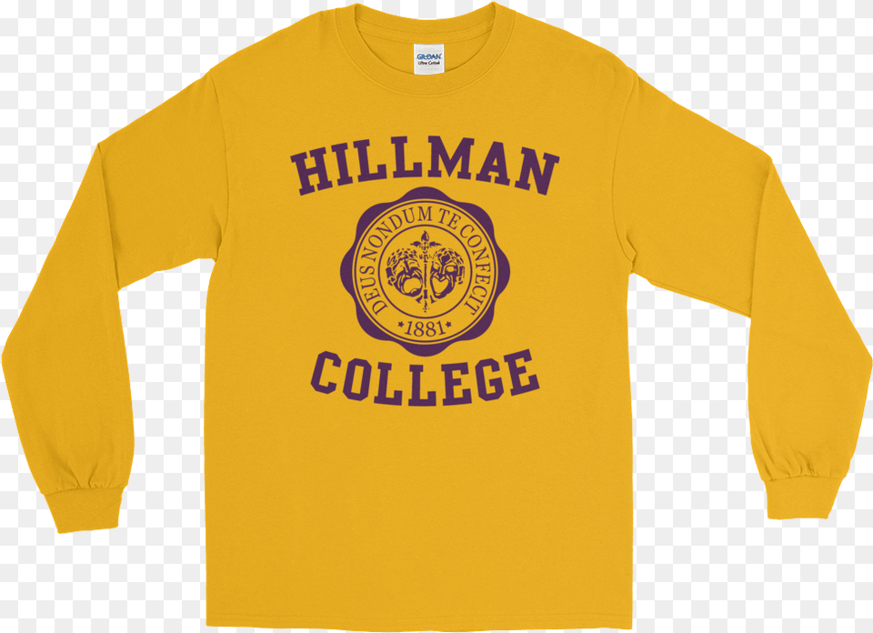 Omega Psi Phi Themed Hillman College Long Sleeve T Shirt Love Hood Niggas Shirt, Clothing, Long Sleeve, T-shirt, Knitwear Free Png