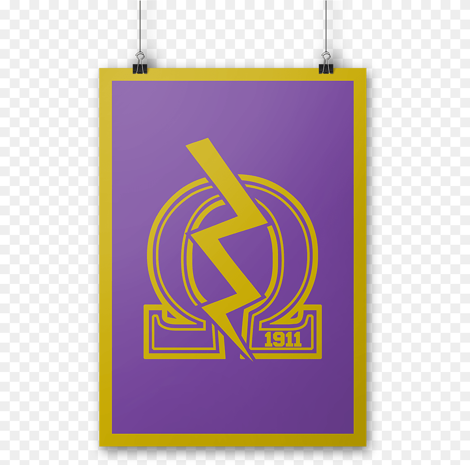 Omega Psi Phi Varsity Bolt Poster, Logo, Dynamite, Weapon Png Image