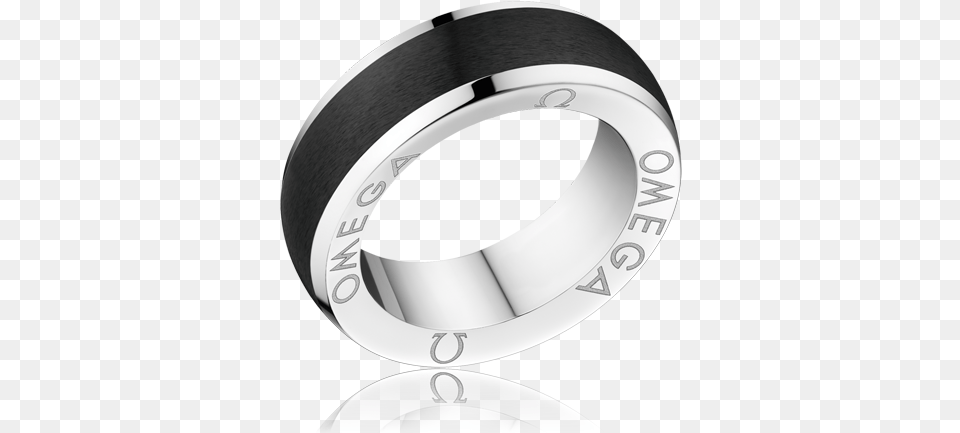 Omega Ring Black Ceramic Solid, Accessories, Jewelry, Platinum, Silver Free Png Download