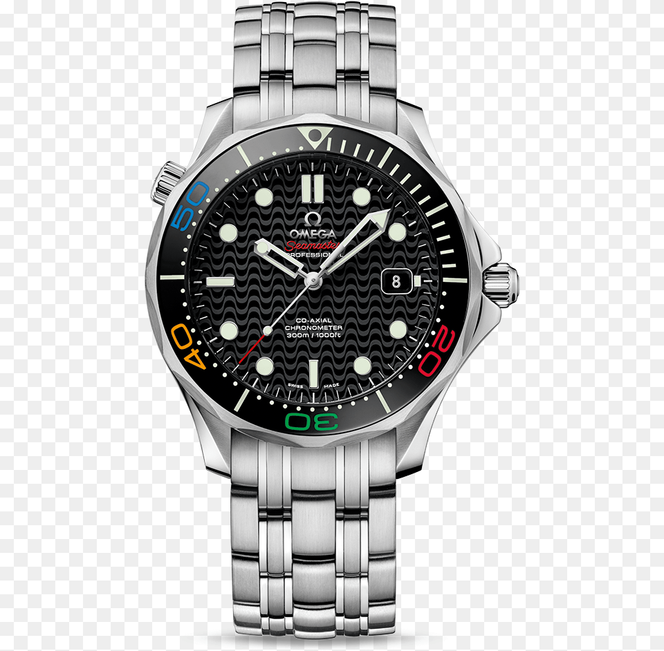 Omega Seamaster Chronograph Black, Arm, Body Part, Person, Wristwatch Free Png Download