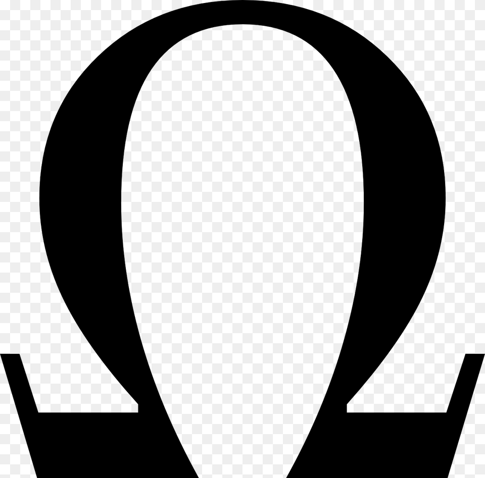 Omega Sign, Gray Free Png Download
