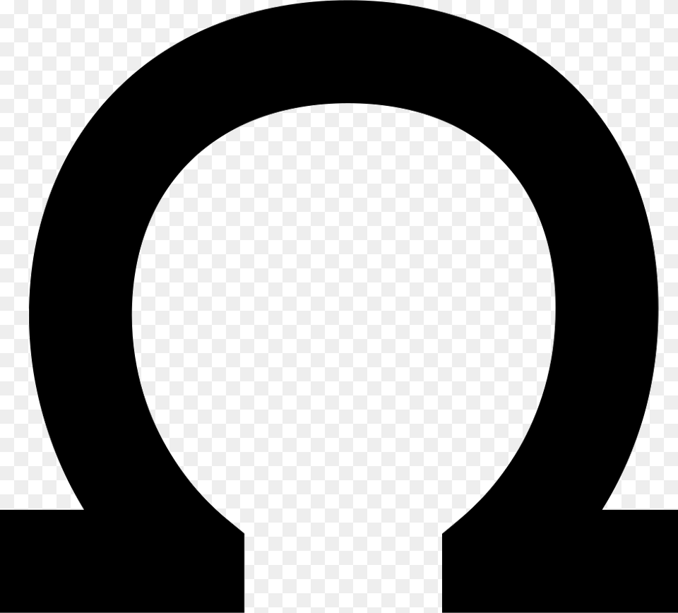 Omega Sign Icon, Stencil Png Image