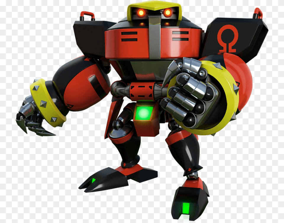 Omega Sonic Forces Speed Battle Artwork E 123 Omega, Robot Free Png Download