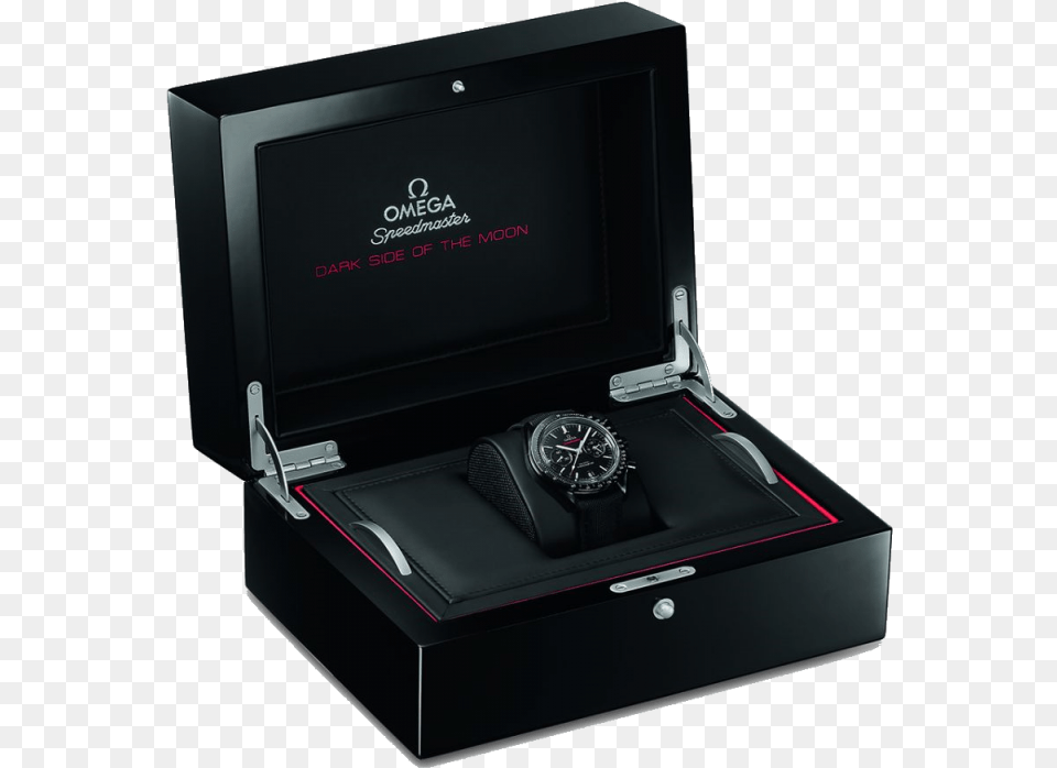 Omega Speedmaster Dark Side Of The Moon Apollo 8 Box, Wristwatch, Arm, Body Part, Person Free Png Download