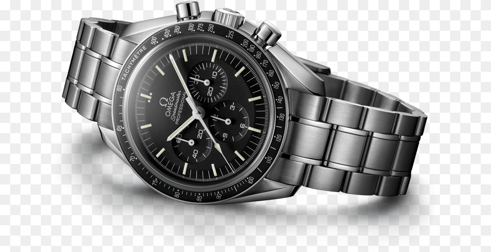Omega Speedmaster Professional Moonwatch With Steel Omega Speedmaster Professional, Arm, Body Part, Person, Wristwatch Free Transparent Png
