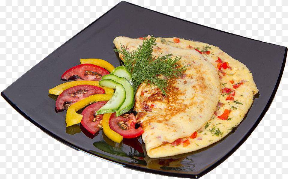 Omelette, Food, Food Presentation, Plate, Egg Png Image