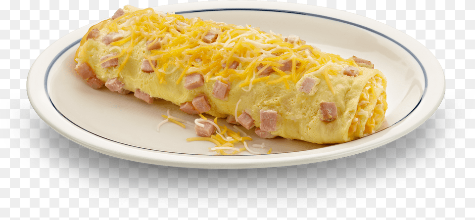 Omelette, Plate, Food, Bread Free Png Download