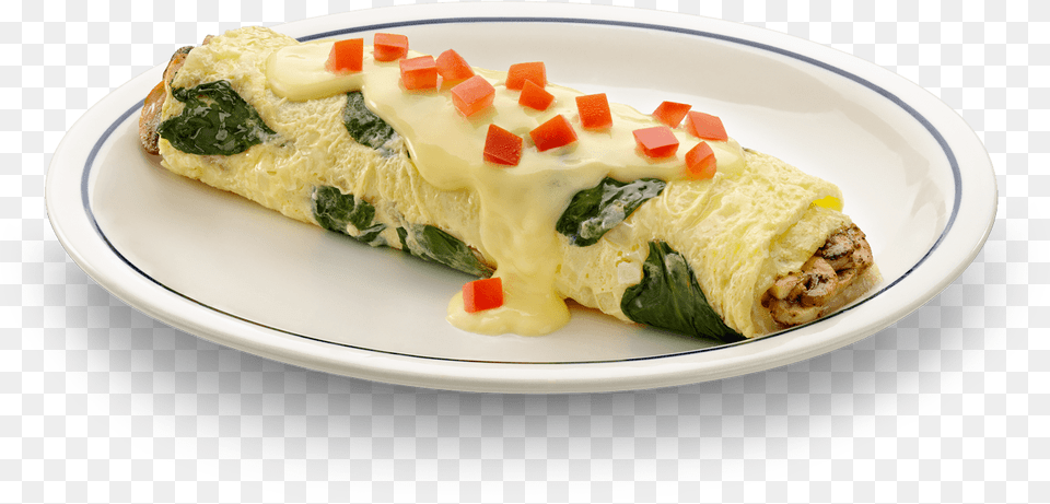 Omelette With Veggie Transparent, Plate, Food, Egg Png Image