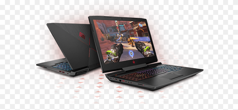 Omen Laptop Open Right Facing With Game On Screen With Omen Rtx Laptop, Computer, Pc, Electronics, Hardware Free Transparent Png
