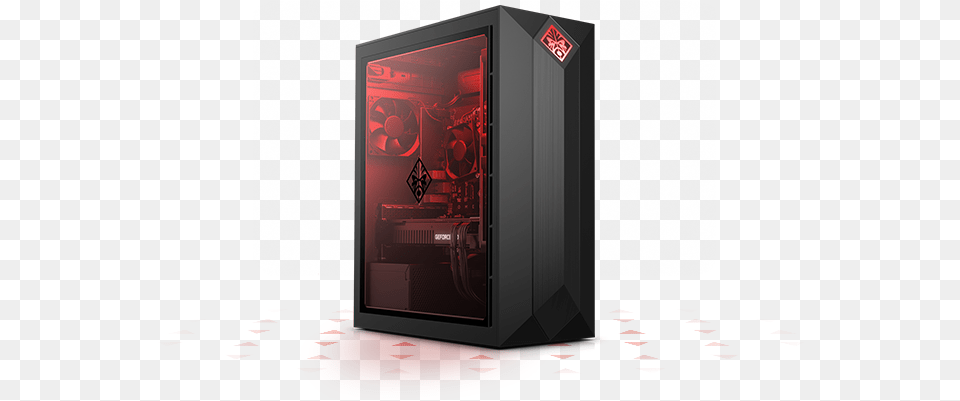 Omen Obelisk Tower With Red Side Panel Computer Case, Computer Hardware, Electronics, Hardware, Monitor Free Transparent Png