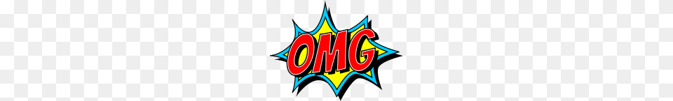 Omg Comic Style Explosion Burst Bubble Text, Logo, Dynamite, Weapon, Symbol Png