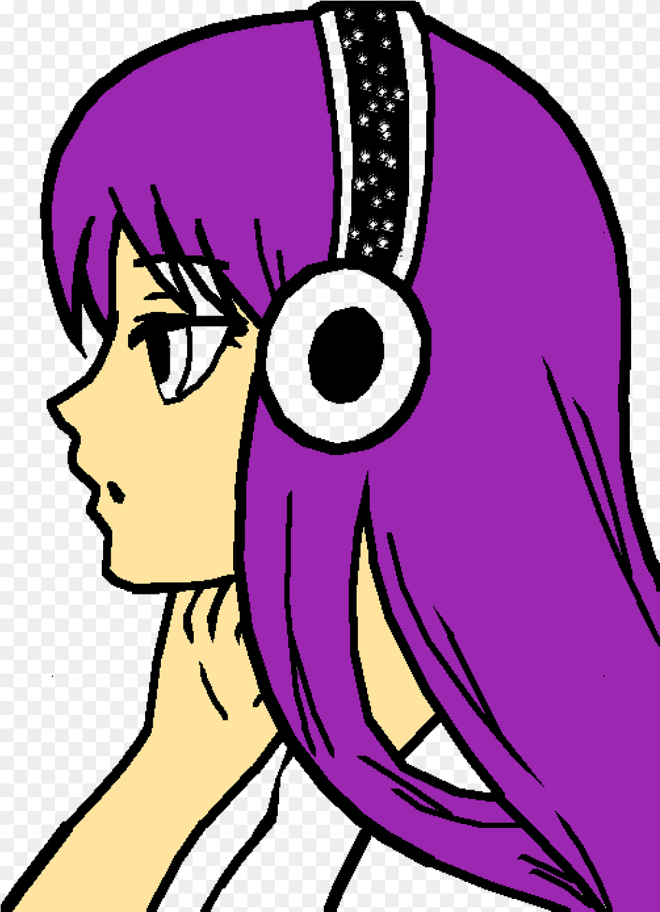 Omg Face Draw Easy Anime Girl, Book, Comics, Purple, Publication Free Png Download