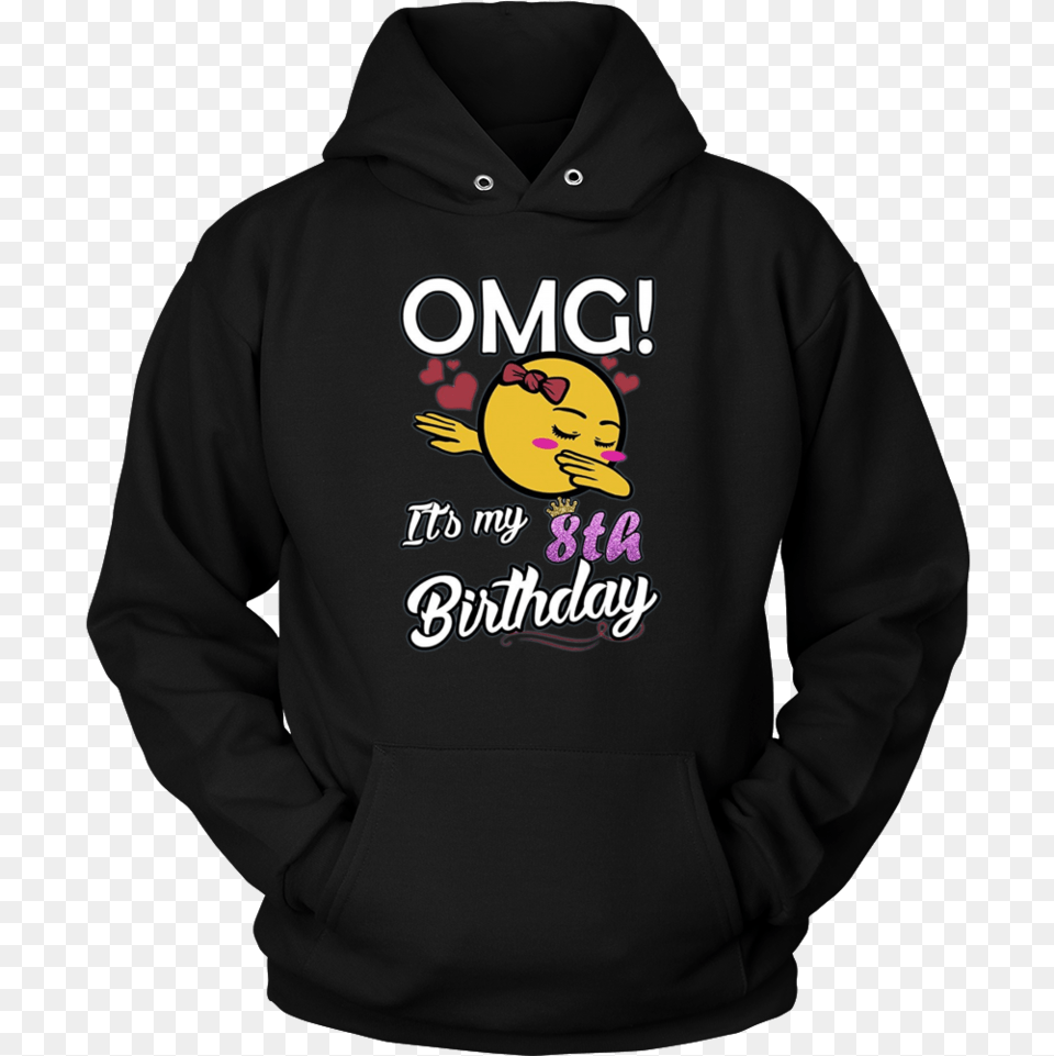 Omg It39s My 8th Birthday Emoji Dabbing T Shirt Gift, Clothing, Hoodie, Knitwear, Sweater Free Transparent Png
