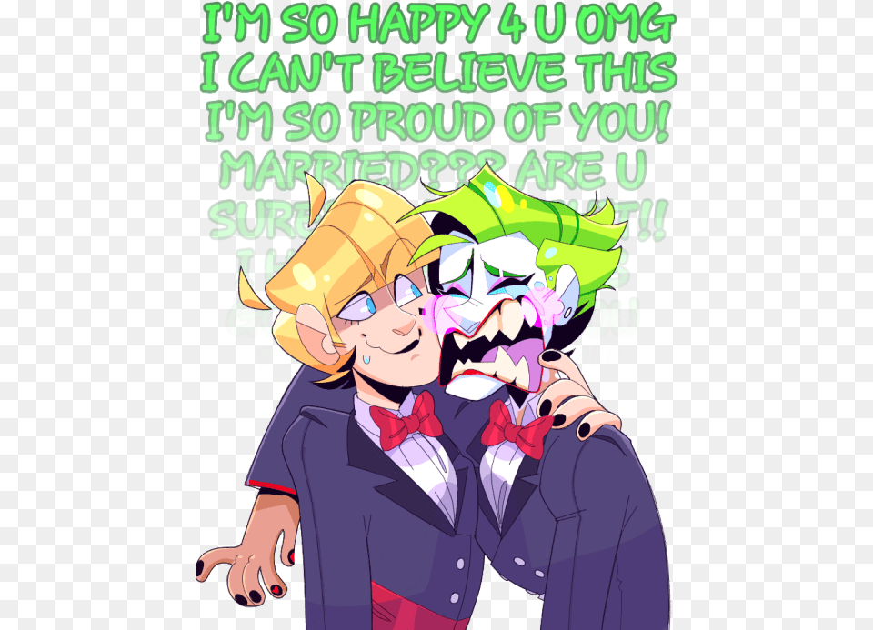 Omg Joker Did You Cry During The Wedding Cartoon, Book, Comics, Publication, Adult Free Transparent Png