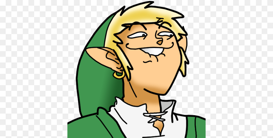 Omg Le Creepy Zelda Face Trolololo Xdddd Link Legend Of Zelda Funny, Elf, Person, Head Free Transparent Png