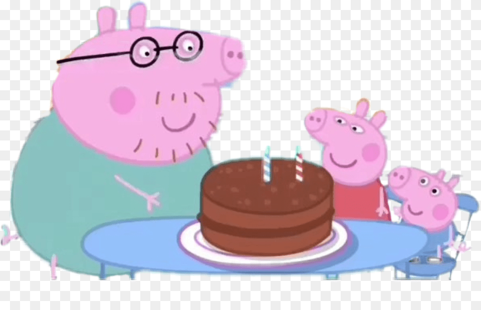 Omg Lol We Love A Hashtag Peppa Pig Animation Cake, Birthday Cake, Cream, Dessert, Food Png Image