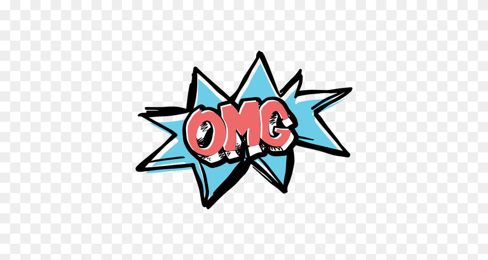 Omg Slang Word, Sticker, Body Part, Hand, Person Png Image