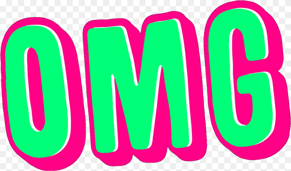 Omg Word Art Clipart Download, Light, Text, Neon Png Image
