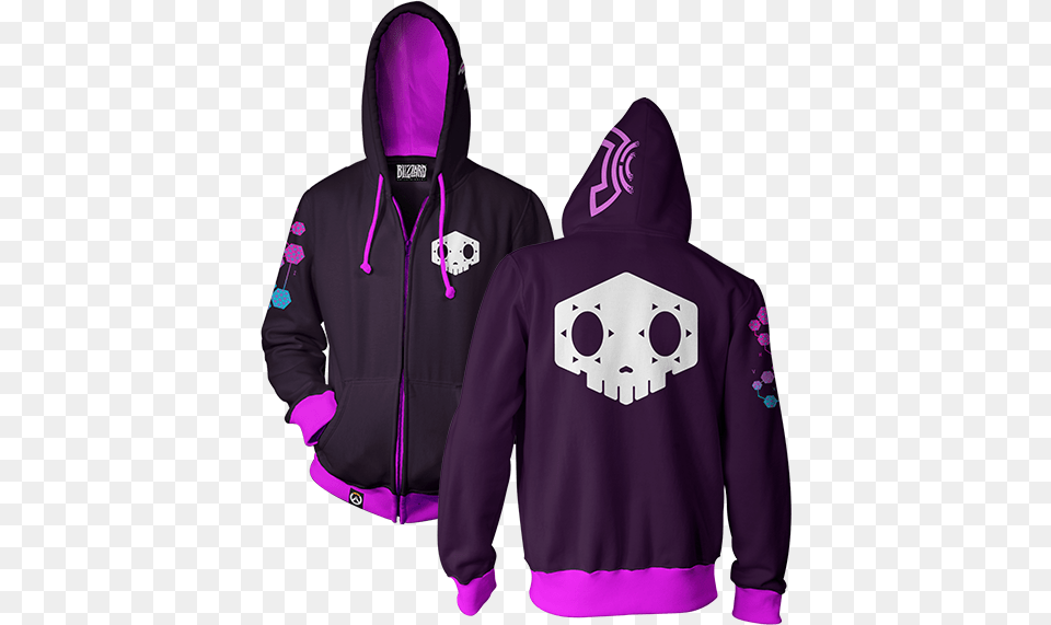 On A Lighter Note Else Seen This Official Sombra Hoodie Overwatch Lucio Hoodie, Clothing, Coat, Hood, Jacket Png