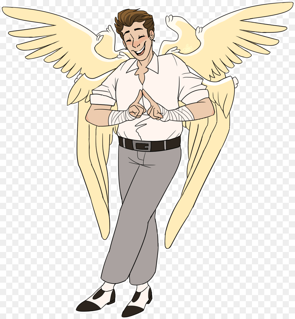On Angels Wings Tumblr Transparent Angel Wings Portable Network Graphics, Adult, Person, Man, Male Free Png