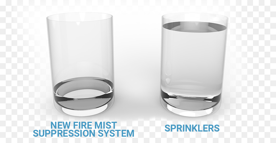 On Average New Fire Mist Suppression System Uses 80 Water, Cylinder, Glass, Jar, Cup Png Image