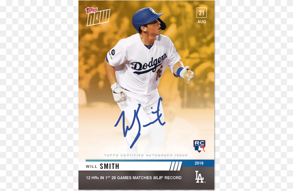 On Card Auto Los Angeles Dodgers, Person, Clothing, Glove, People Png Image