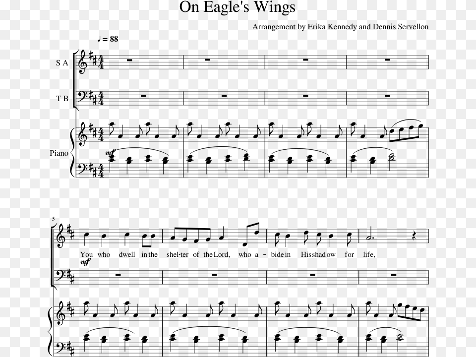 On Eagle39s Wings Sheet Music Composed By Arrangement Stormy Sea, Gray Free Transparent Png